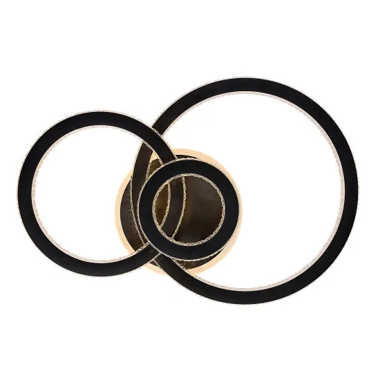 Rábalux Maziar fekete LED mennyezeti lámpa (RAB-71392) LED 1 izzós IP20