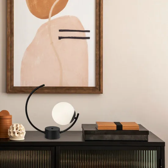 Rábalux Mesiro fekete asztali lámpa (RAB-74035) E14 1 izzós IP20