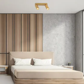 Rábalux Mirina arany mennyezeti spotlámpa (RAB-73076) GU10 2 izzós IP20