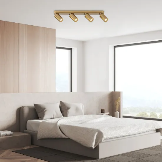 Rábalux Mirina arany mennyezeti spotlámpa (RAB-73078) GU10 4 izzós IP20