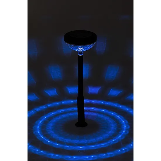 Rábalux Monor fekete LED napelemes kültéri leszúrható lámpa (RAB-77177) LED 1 izzós IP44