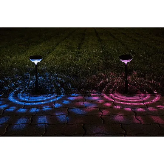 Rábalux Monor fekete LED napelemes kültéri leszúrható lámpa (RAB-77177) LED 1 izzós IP44