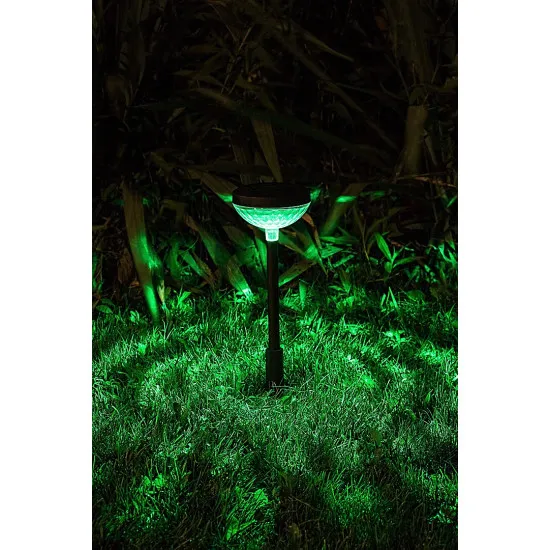 Rábalux Monor fekete LED napelemes kültéri leszúrható lámpa (RAB-77177) LED 1 izzós IP44