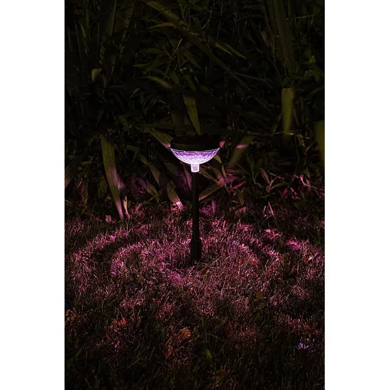 Rábalux Monor fekete LED napelemes kültéri leszúrható lámpa (RAB-77177) LED 1 izzós IP44