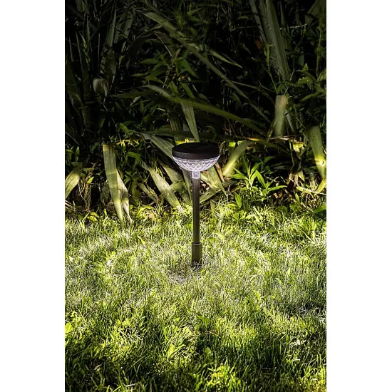 Rábalux Monor fekete LED napelemes kültéri leszúrható lámpa (RAB-77177) LED 1 izzós IP44