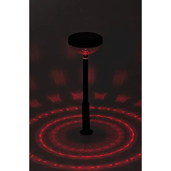 Rábalux Monor fekete LED napelemes kültéri leszúrható lámpa (RAB-77177) LED 1 izzós IP44