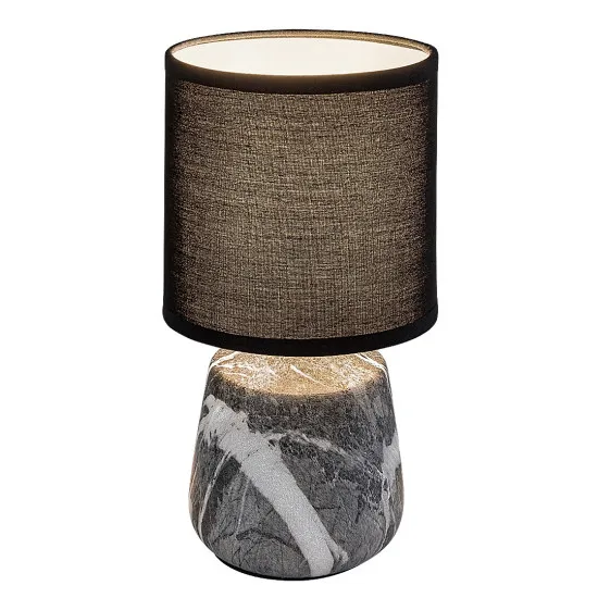 Rábalux Nalisa fehér-fekete asztali lámpa (RAB-74066) E14 1 izzós IP20