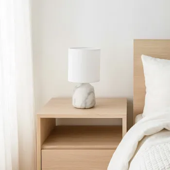 Rábalux Nalisa fehér-fekete asztali lámpa (RAB-74067) E14 1 izzós IP20