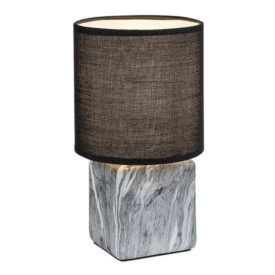 Rábalux Nalisa fehér-fekete asztali lámpa (RAB-74068) E14 1 izzós IP20