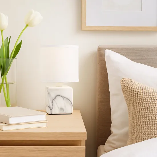 Rábalux Nalisa fehér-fekete asztali lámpa (RAB-74069) E14 1 izzós IP20