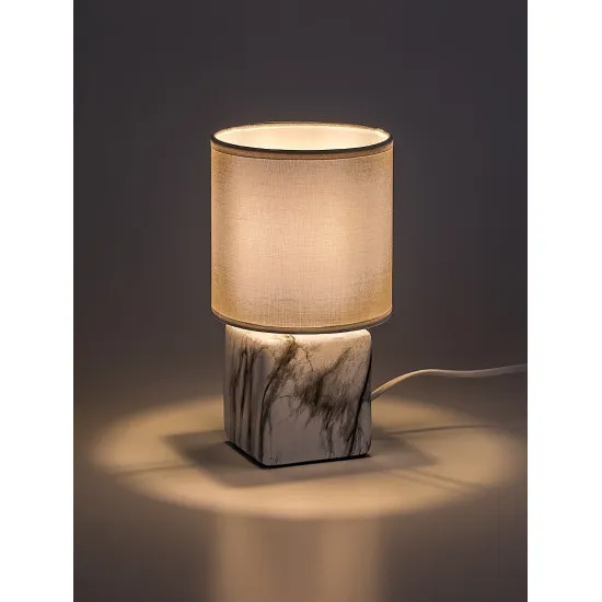 Rábalux Nalisa fehér-fekete asztali lámpa (RAB-74069) E14 1 izzós IP20