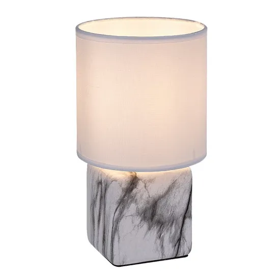 Rábalux Nalisa fehér-fekete asztali lámpa (RAB-74069) E14 1 izzós IP20