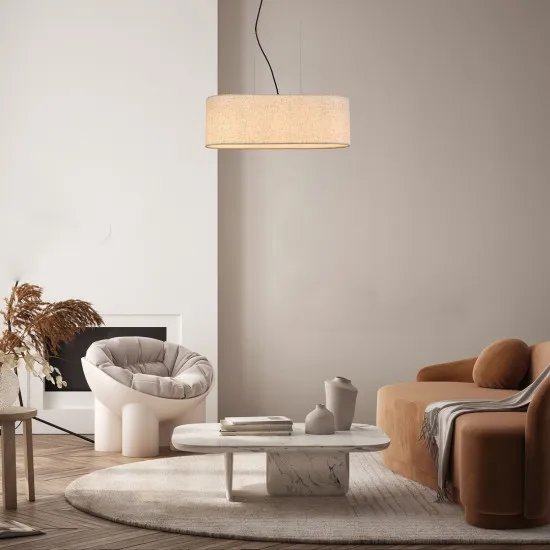 Rábalux Narmin matt fekete függesztett lámpa (RAB-72251) E27 3 izzós IP20