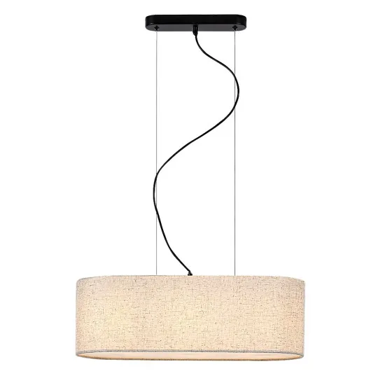 Rábalux Narmin matt fekete függesztett lámpa (RAB-72251) E27 3 izzós IP20