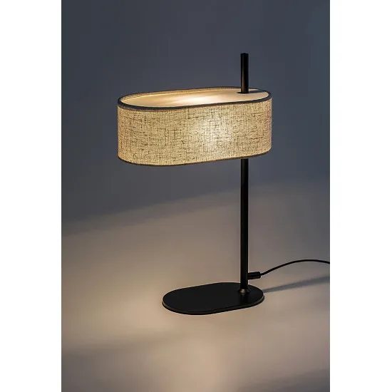 Rábalux Narmin matt fekete asztali lámpa (RAB-74241) E14 1 izzós IP20