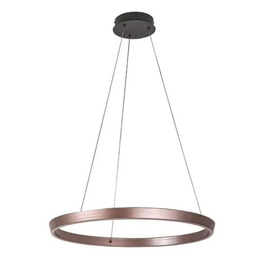 Rábalux Nevira barna-fehér távirányítós LED függesztett lámpa (RAB-72402) LED 1 izzós IP20