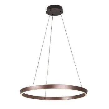 Rábalux Nevira barna-fehér távirányítós LED függesztett lámpa (RAB-72402) LED 1 izzós IP20
