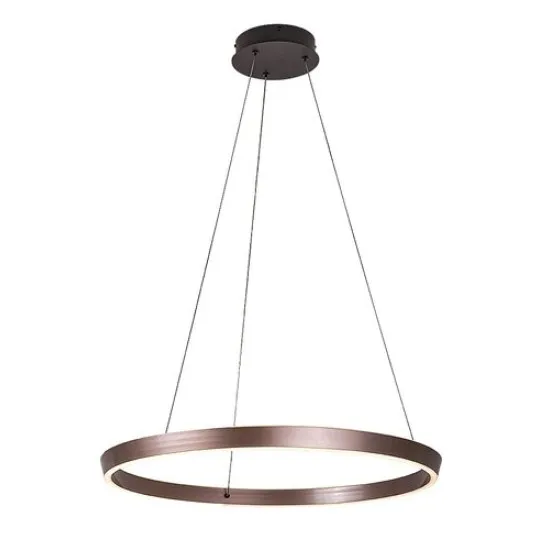 Rábalux Nevira barna-fehér távirányítós LED függesztett lámpa (RAB-72402) LED 1 izzós IP20