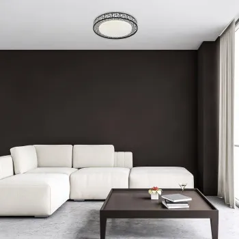 Rábalux Nilin fehér-fekete LED mennyezeti lámpa (RAB-71140) LED 1 izzós IP20