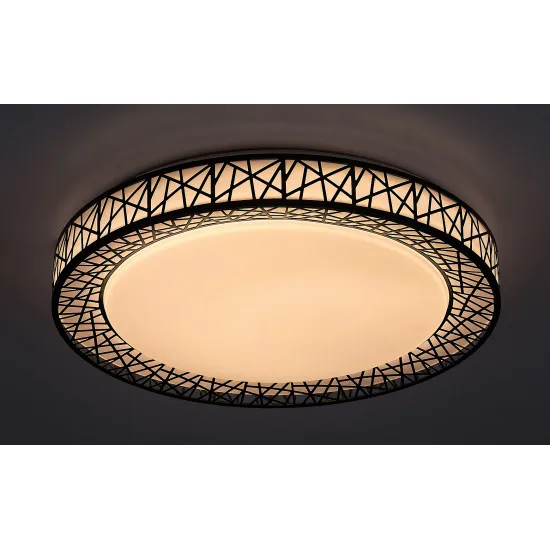 Rábalux Nilin fehér-fekete LED mennyezeti lámpa (RAB-71140) LED 1 izzós IP20