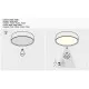 Rábalux Nilin fehér-fekete LED mennyezeti lámpa (RAB-71140) LED 1 izzós IP20