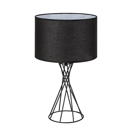 Rábalux Nivra fekete asztali lámpa (RAB-74082) E27 1 izzós IP20