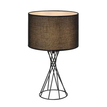 Rábalux Nivra fekete asztali lámpa (RAB-74082) E27 1 izzós IP20