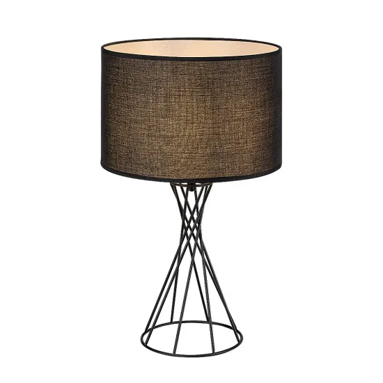 Rábalux Nivra fekete asztali lámpa (RAB-74082) E27 1 izzós IP20