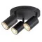 Rábalux Nolie fekete mennyezeti spotlámpa (RAB-73109) GU10 3 izzós IP20