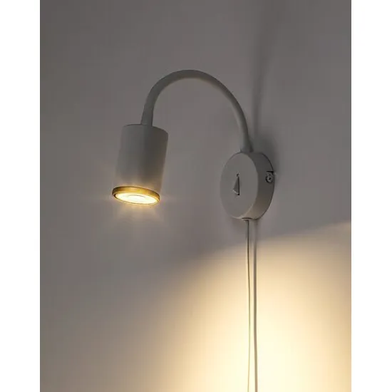 Rábalux Nolie fehér fali spotlámpa (RAB-73110) GU10 1 izzós IP20
