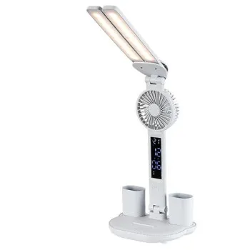 Rábalux Novilo fehér ventilátoros LED asztali lámpa (RAB-74030) LED 1 izzós IP20