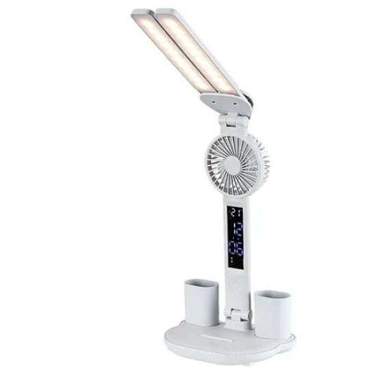 Rábalux Novilo fehér ventilátoros LED asztali lámpa (RAB-74030) LED 1 izzós IP20