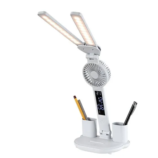 Rábalux Novilo fehér ventilátoros LED asztali lámpa (RAB-74030) LED 1 izzós IP20