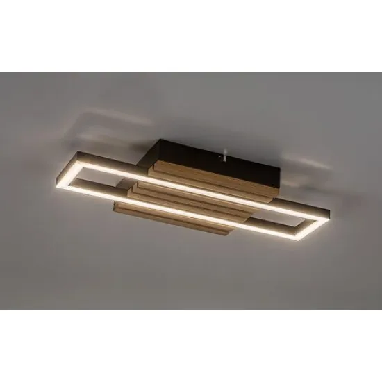 Rábalux Noxelle fekete-barna LED mennyezeti lámpa (RAB-71455) LED 1 izzós IP20
