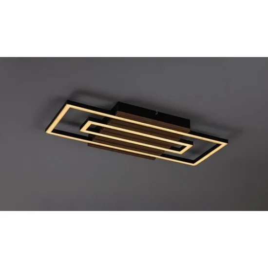 Rábalux Noxelle fekete-barna LED mennyezeti lámpa (RAB-71456) LED 1 izzós IP20