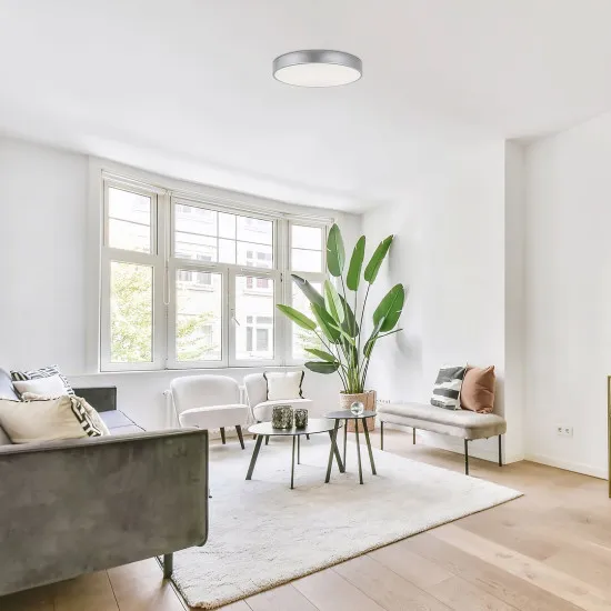 Rábalux Octav 2 ezüst LED mennyezeti lámpa (RAB-71135) LED 1 izzós IP20