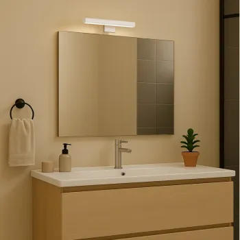 Rábalux Oliro króm fürdőszobai LED tükörmegvilágító lámpa (RAB-75047) LED 1 izzós IP44