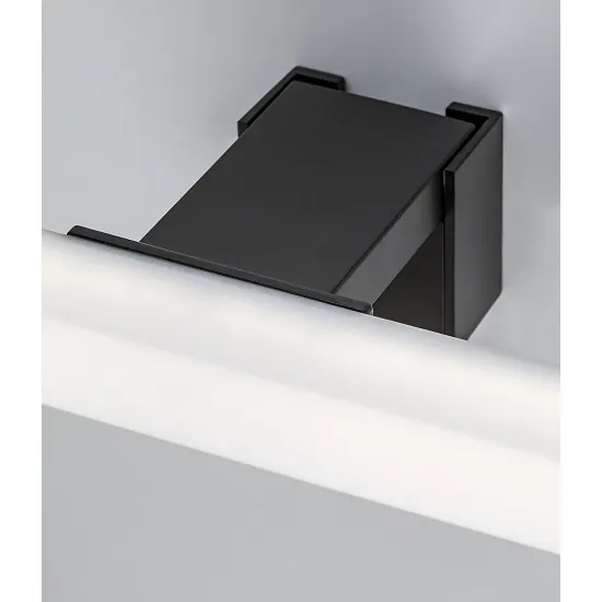 Rábalux Oliro fekete fürdőszobai LED tükörmegvilágító lámpa (RAB-75050) LED 1 izzós IP44