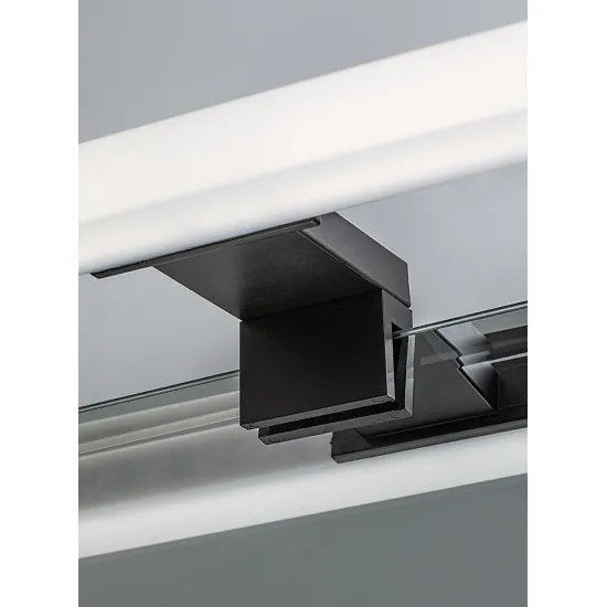 Rábalux Oliro fekete fürdőszobai LED tükörmegvilágító lámpa (RAB-75051) LED 1 izzós IP44