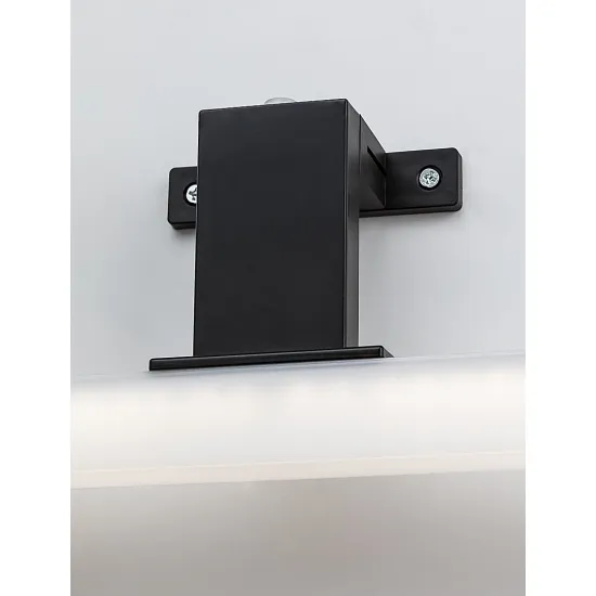 Rábalux Oliro fekete fürdőszobai LED tükörmegvilágító lámpa (RAB-75052) LED 1 izzós IP44