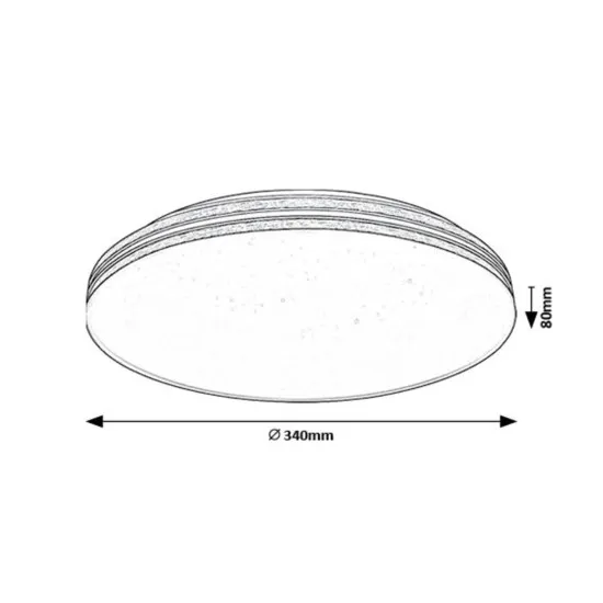 Rábalux Oscar 2 barna LED mennyezeti lámpa (RAB-71177) LED 1 izzós IP20