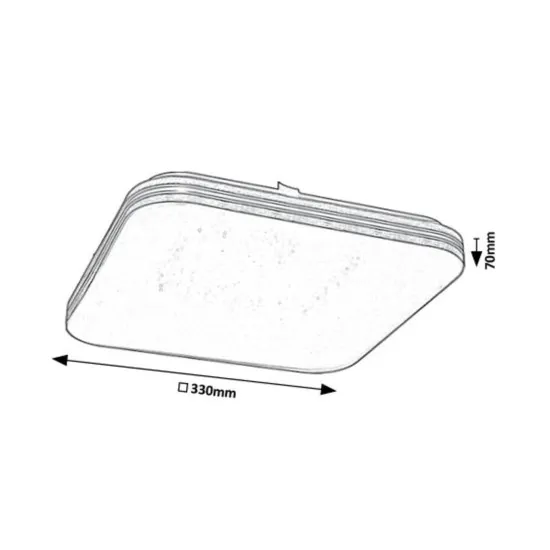 Rábalux Oscar 2 barna LED mennyezeti lámpa (RAB-71178) LED 1 izzós IP20