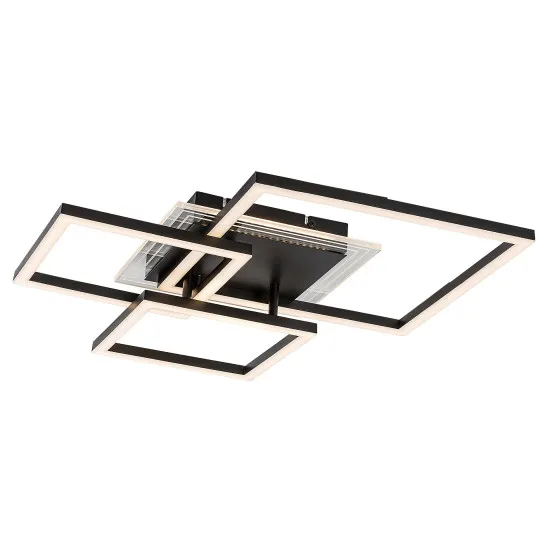 Rábalux Ottavia fekete LED mennyezeti lámpa (RAB-71371) LED 1 izzós IP20