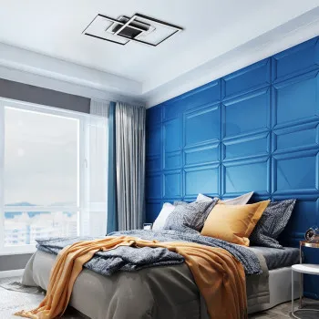 Rábalux Ottavia fekete LED mennyezeti lámpa (RAB-71372) LED 1 izzós IP20