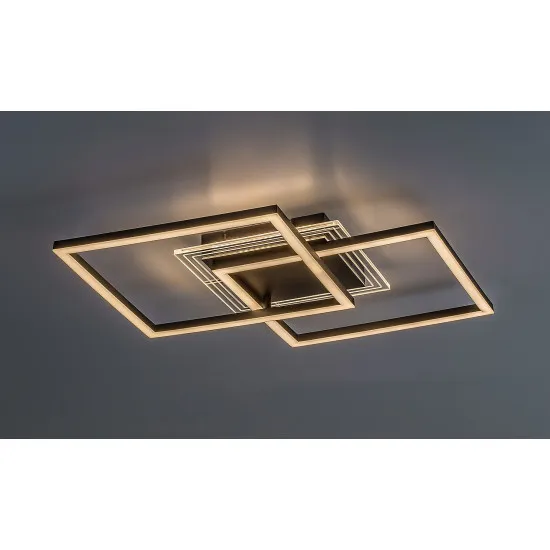 Rábalux Ottavia fekete LED mennyezeti lámpa (RAB-71372) LED 1 izzós IP20