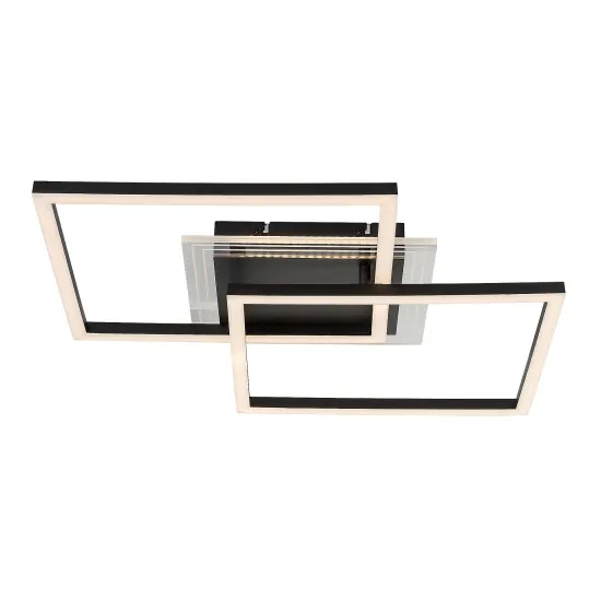 Rábalux Ottavia fekete LED mennyezeti lámpa (RAB-71372) LED 1 izzós IP20