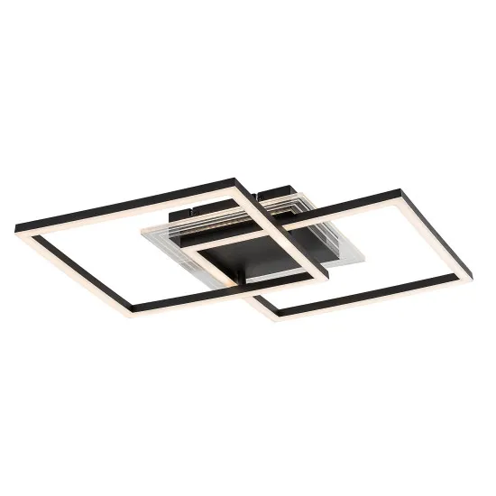 Rábalux Ottavia fekete LED mennyezeti lámpa (RAB-71372) LED 1 izzós IP20