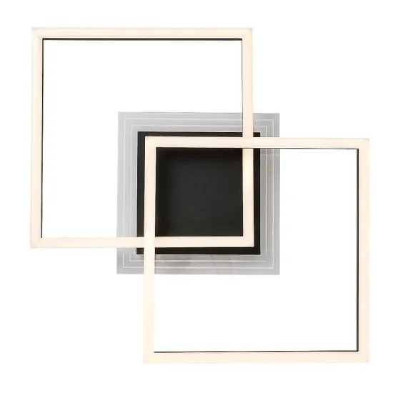 Rábalux Ottavia fekete LED mennyezeti lámpa (RAB-71372) LED 1 izzós IP20