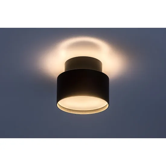 Rábalux Ovidia fekete LED mennyezeti lámpa (RAB-71319) LED 1 izzós IP20