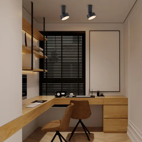 Rábalux Ovidia fekete LED mennyezeti lámpa (RAB-71321) LED 1 izzós IP20